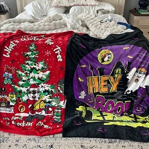 Bucees Festive Holiday and Halloween Blankets